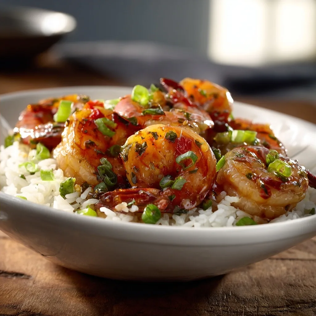 Shrimp and Rice Power Bowl with Fresh Vegetables